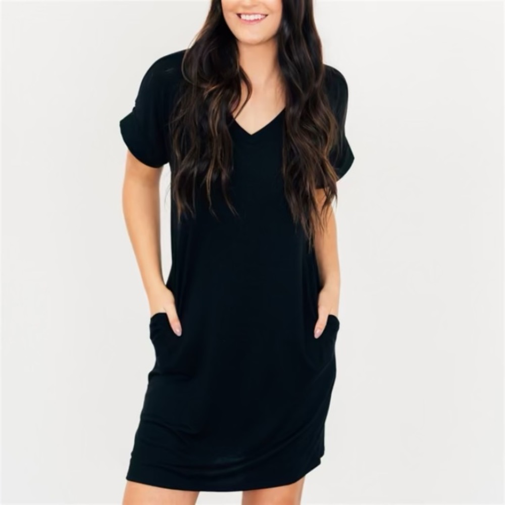 Black T-Shirt Dress